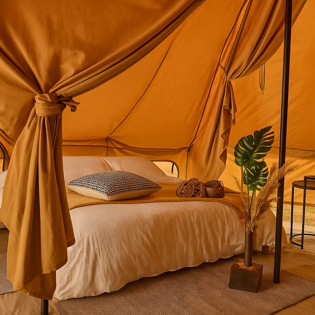 Bell tent interior