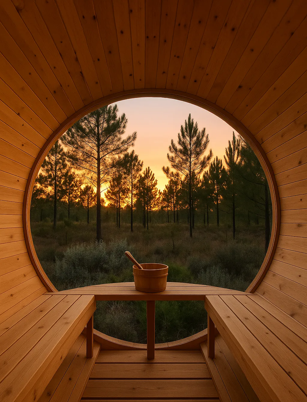 Sauna in the forest